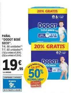 E.Leclerc Dodot - panal bebe seco oferta