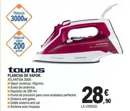 E.Leclerc Taurus - plancha de vapor oferta