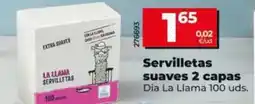 Dia Dia la llama - servilletas suaves 2 capas oferta