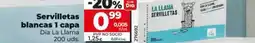 Dia Dia la llama - servilletas blancas 1 capa oferta