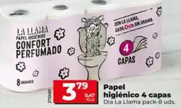 Dia Dia la llama - papel higiénico 4 capas oferta