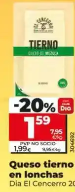 Dia Dia el cencerro - queso tierno en lonchas oferta