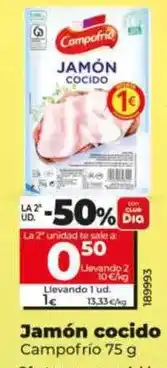 Dia Campofrío - jamón cocido oferta
