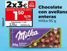 Dia Milka - chocolate con avellanas enteras oferta