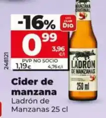Dia Ladrón de manzanas - cider de manzana oferta
