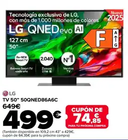 Carrefour LG TV 50" 50QNED86A6C oferta