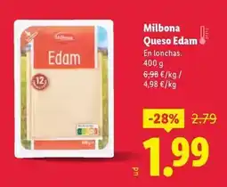 Lidl Milbona - queso edam oferta