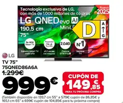 Carrefour LG TV 75" 75QNED86A6A oferta