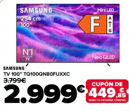 Carrefour SAMSUNG TV 100" TQ100QN80FUXXC oferta