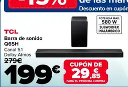 Carrefour TCL Barra de sonido Q65H oferta