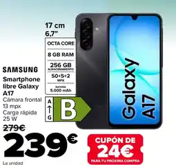 Carrefour SAMSUNG Smartphone libre Galaxy A17 oferta