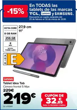 Carrefour LENOVO Tablet Idea Tab oferta