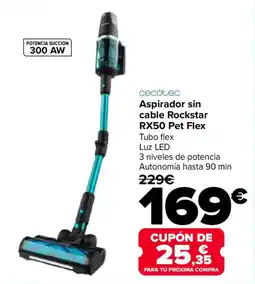 Carrefour CECOTEC Aspirador sin cable Rockstar RX50 Pet Flex Tubo flex oferta