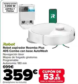 Carrefour ROBOT aspirador Roomba Plus 405 Combo con base AutoWash oferta