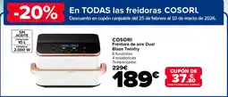 Carrefour COSORI Freidora de aire Dual Blaze Twinfry oferta