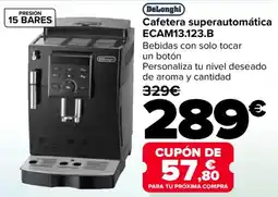 Carrefour DELONGHI Cafetera superautomática ECAM13.123.B oferta