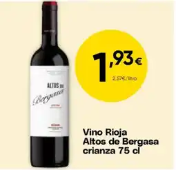 FROIZ Vino Rioja Altos de Bergasa crianza oferta