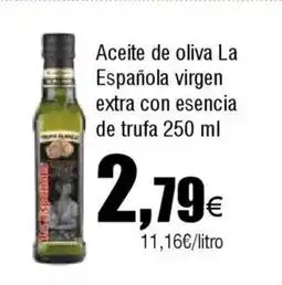 FROIZ LA ESPANOLA Aceite de oliva virgen extra con esencia de trufa oferta