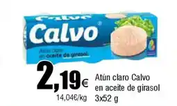 FROIZ CALVO Atún claro en aceite de girasol oferta