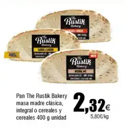 FROIZ THE RUSTIK Pan Bakery masa madre clásica, integral o cereales y cereales oferta