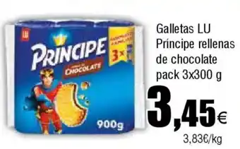 FROIZ LU Galletas Príncipe rellenas de chocolate oferta