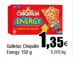 FROIZ CHIQUILIN Galletas Energy oferta