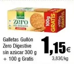 FROIZ GULLON Zero Galletas Digestive sin azúcar oferta