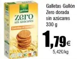 FROIZ GULLON Zero Galleta dorada sin azúcares oferta