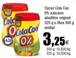 FROIZ COLA CAO Cacao 0% azúcares añadidos original oferta