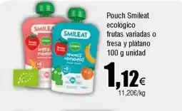 FROIZ SMILEAT Pouch ecológico frutas variadas o fresa y plátano oferta