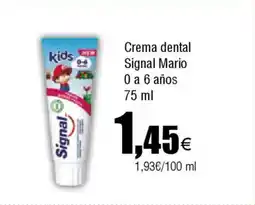 FROIZ SIGNAL Crema dental Mario 0 a 6 años oferta