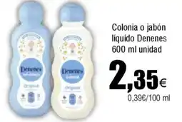 FROIZ DENENES Colonia o jabón líquido oferta