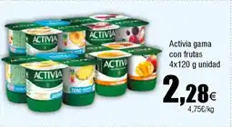 FROIZ ACTIVIA gama con frutas oferta
