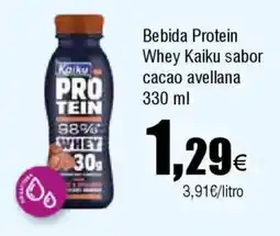 FROIZ KAIKU Bebida Protein Whey sabor cacao avellana oferta