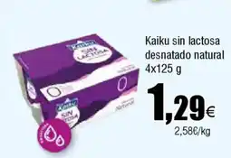 FROIZ KAIKU sin lactosa desnatado natural oferta