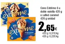 FROIZ EXTREME Cono 6 u doble vainilla o salted caramel oferta