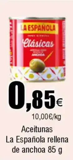 FROIZ LA ESPAÑOLA Aceitunas rellena de anchoa oferta
