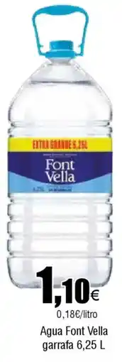 FROIZ FONT VELLA Agua garrafa oferta