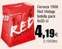 FROIZ 1906 RED Cerveza Vintage botella oferta