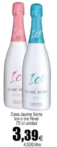 FROIZ Cava Jaume Serra Ice o Ice Rosé oferta