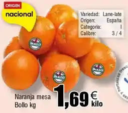 FROIZ Naranja mesa Bollo oferta