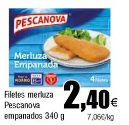 FROIZ PESCANOVA Filetes merluza empanados oferta