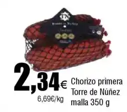 FROIZ Chorizo primera Torre de Núñez malla oferta