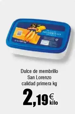 FROIZ SAN LORENZO Dulce de membrillo calidad primera oferta