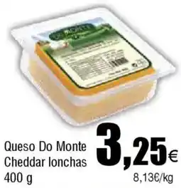 FROIZ Queso Do Monte Cheddar lonchas oferta