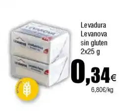 FROIZ LE VANOVA Levadura gluten oferta