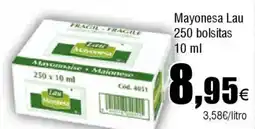 FROIZ LAU Mayonesa 250 bolsitas oferta