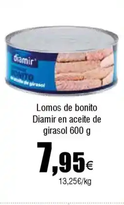 FROIZ DIAMIR Lomos de bonito en aceite de girasol oferta