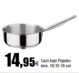 FROIZ Cazo bajo Pujadas inox. 18/10.16 cm oferta