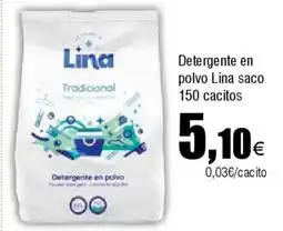 FROIZ LINA Detergente en polvo saco 150 cacitos oferta